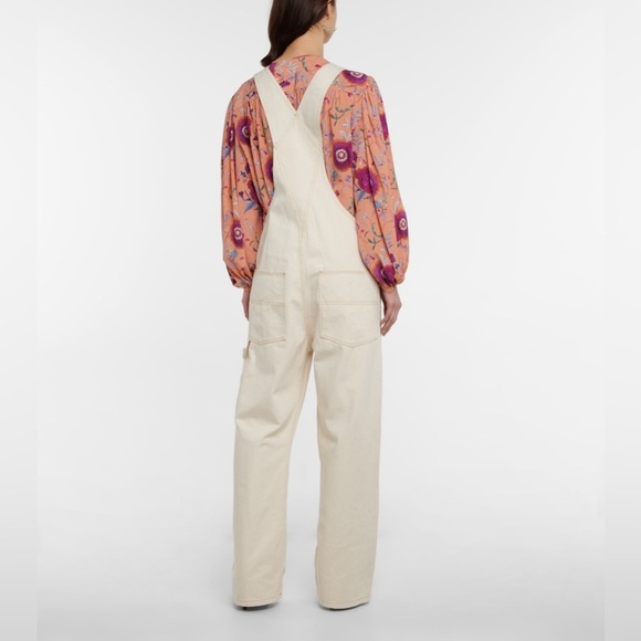 AQUA
Cotton Canvas Overalls - Picture 5 of 5